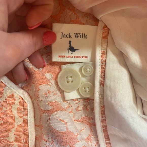 Jack Wills Coral Jacquard Print Fairlawn Blazer - Picture 9 of 12